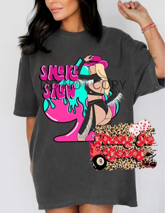 Blonde smoke show